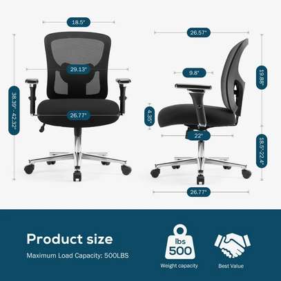 Strong Ergonomic Home Office Mesh Chair image 2