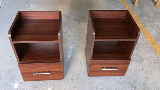 Wooden Bed + Mattress+2 Bedside 2 with Drawer image 5