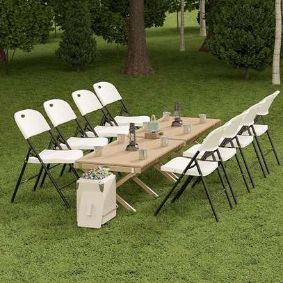 Patio Heavy Duty Plastic Foldable Chair image 3