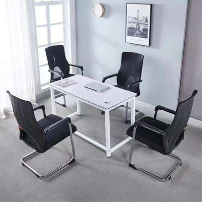 Visitor Chair Black Ergonomic Mesh Office Seating image 2