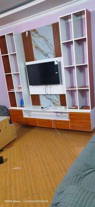 Modern Entertainment Center with TV Stand & Storage image 4