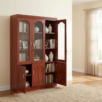 3 Door Mahogany Office Storage Cabinet image 4