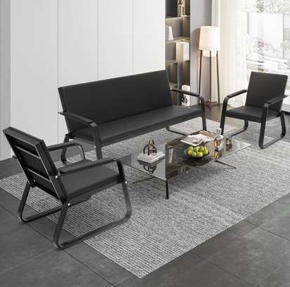 5 Seater Metal Frame Waiting Office Sofa image 10