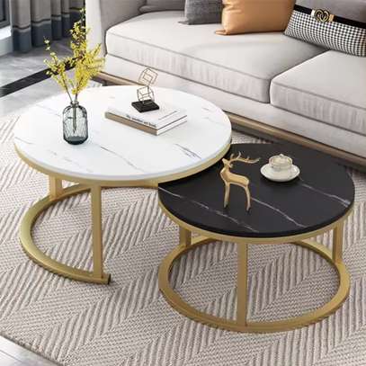 Round Nordic Luxury Coffee Table image 2