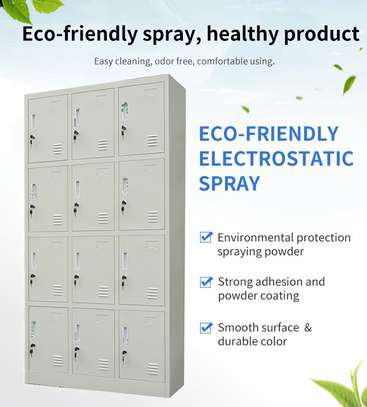OFFICE CABINET:12 Loker Shoe Storage Office Cabinet image 3