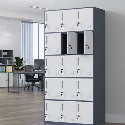 Office Cabinet; Fifteen Lockers Executive Cabinet image 2