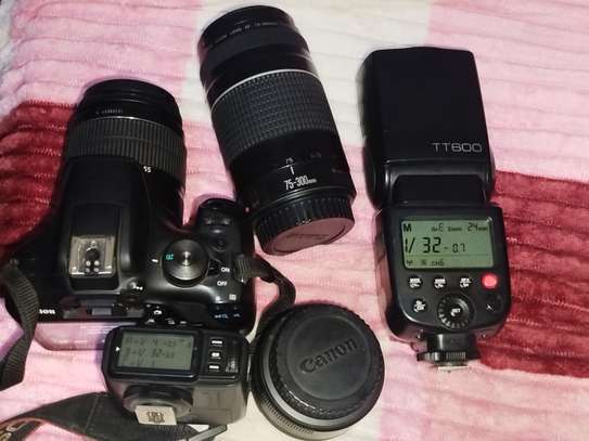Canon DSLR Camera Kit with 3 Lenses & TT600 Flash image 4