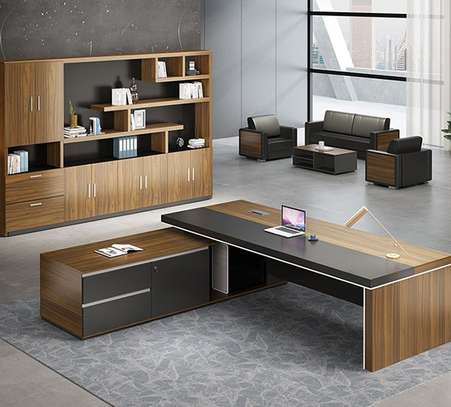 Office Desk: L Shaped Brown Office Desk In Itumbe image 4