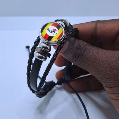 Ugandan Flag Bracelet Uganda Bangle Pride Fan Gift Band image 4