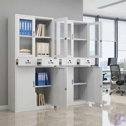 2 Door Steel Office Cabinet with 2 Drawers image 4