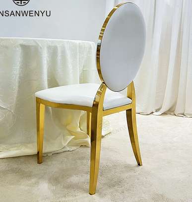 OFFICE CHAIR: Gold Like Simple Office Chair image 2