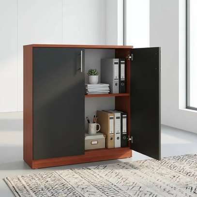 2 Door Lockbale Credenza Cabinet image 8