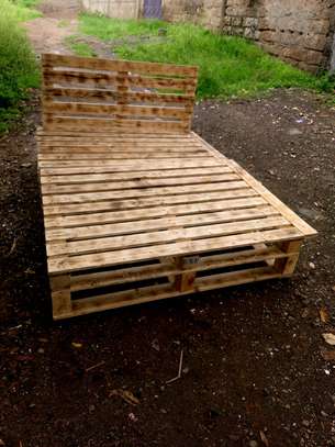 5*6 pallet bed, blazed framed pallet bed image 2
