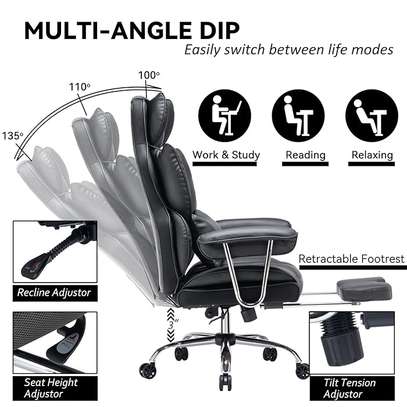 Directors Executive Swivel Office Leather Seat image 5