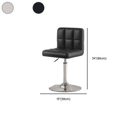 Barstools; Leather Swivel Black Barstool For Homes image 2