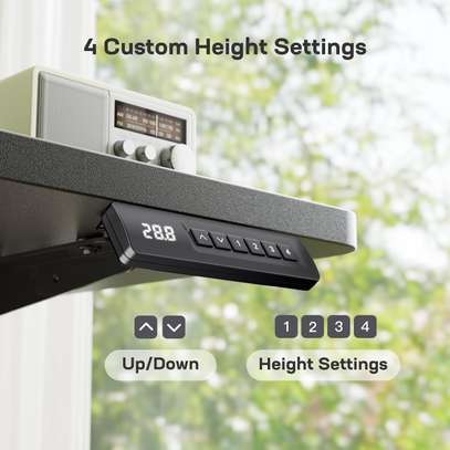 Electric Standing Desk; 48x24 Inch with Headphone Hook image 6