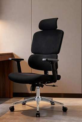 Office Chair; High Back Orthopedic Fabric Office Chair image 9