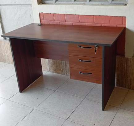 120cm Standard Home/Office Teak MDF Desk image 2