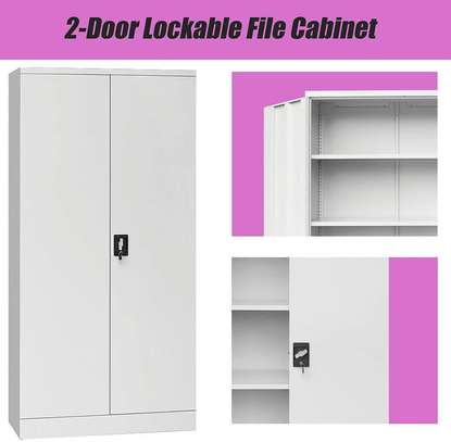 OFFICE CABINET: Two Door Full Glass Office Cabinet image 4