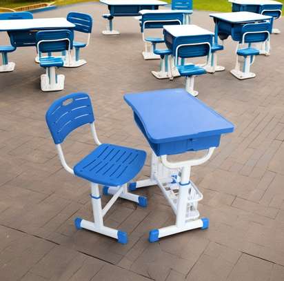 MDF Adjustable Kid's Desk and Chair image 11