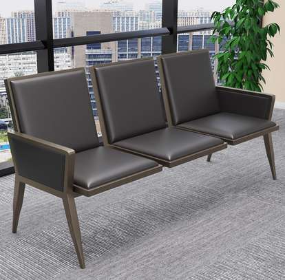 Leather Executive 3 Seater Office Sofa image 12