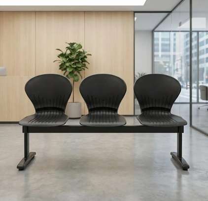 Plastic Waiting 3 Person Office Bench image 3