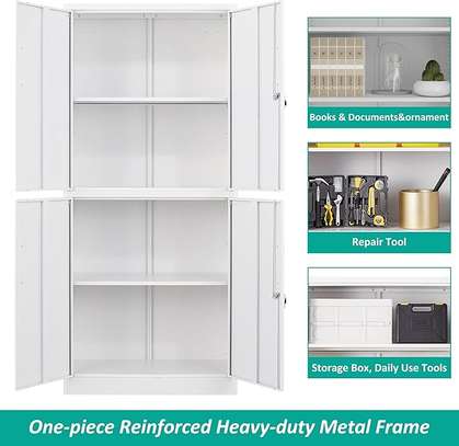 Phoenix Metallic 4-Door Storage Cabinet image 3