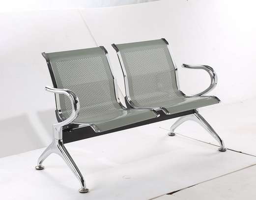 Metal 2 Person Waiting Office Bench image 13