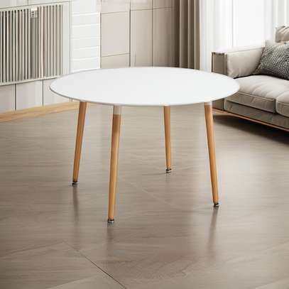Dining Table; Round Eames Dining Table in Marani image 2