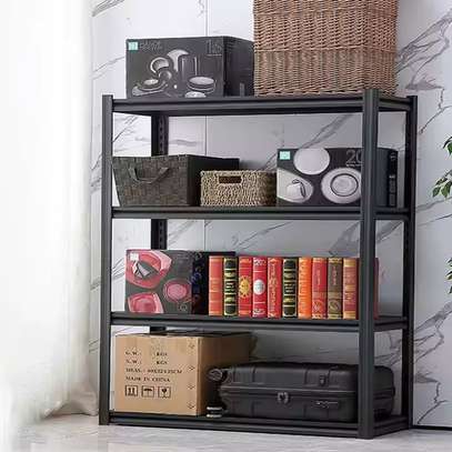 Bookshelf; 5 Tier Black  Modern Office Bookshelf image 4