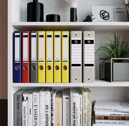 5 Tier Wooden Open Bookshelf image 6