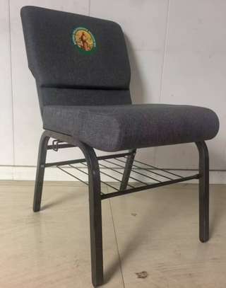 Conference Chairs:Armless Fabric Conference Chair In Bomet image 4