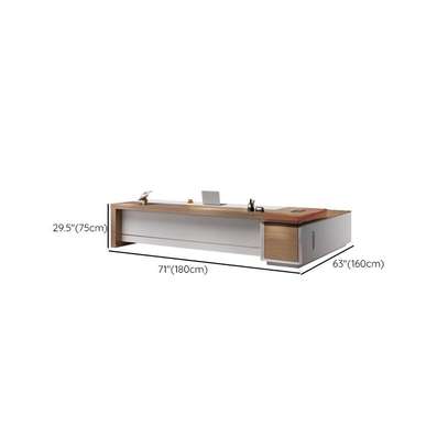 Office Desks: Office Desk With Exterior Storage Unit image 2