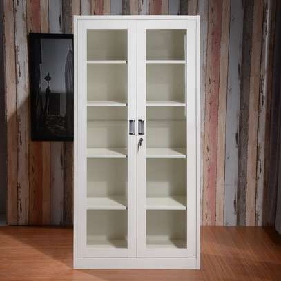 Office Cabinet; 2 Door Full Glass Filing Cabinet image 4