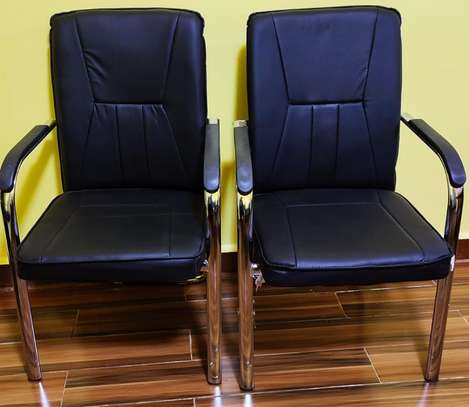 Office Chair; Compact Leather Form Office Chair image 2