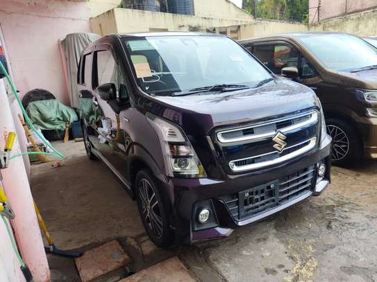 Suzuki String wagon 2018 black hybrid image 2