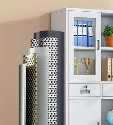 Office Cabinet:  Half Glass Display Cabinet image 3