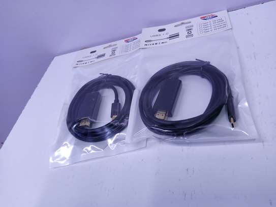 USB Type C 3.1 To HDMI Cable Type-c Male To HDMI image 2