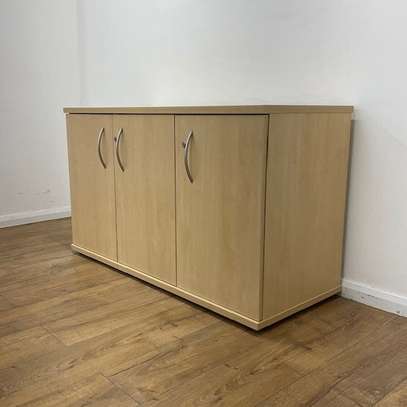 Office Cabinet: Customized Wooden Credenza image 3