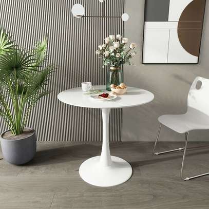 Dining Tables;White Round Eames Dining Table image 6
