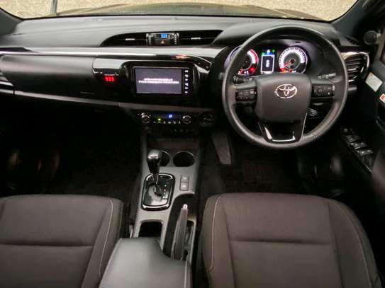 Toyota Hilux black color fully loaded 2019 model. image 9