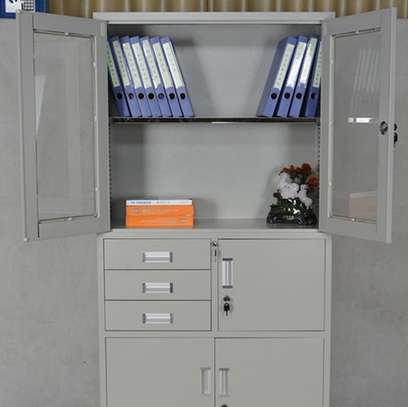 2-Door Office Cabinet with Secure  Safe image 4
