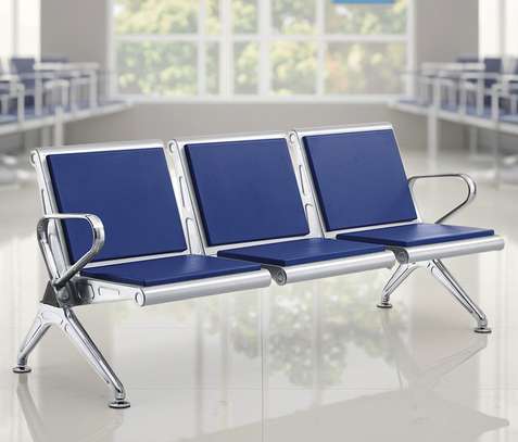 Office Bench; 3 Link Heavy Duty Padded Reception Bench image 4