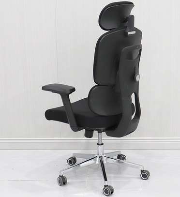 Office Chair: Black Fabric Orthopedic Office Seat image 2