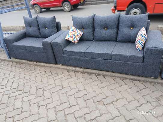 Grey quality five seater sofa set for sale image 2