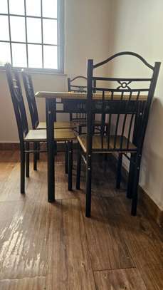 Dining Table Set with Metal Frame Chairs image 3