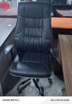 Office Chair; Generic Orthopedic Leather Office Chair image 11