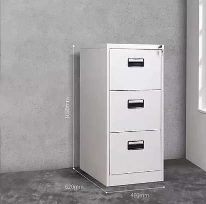 Office Steel Filing Cabinet with 3 Drawers image 6