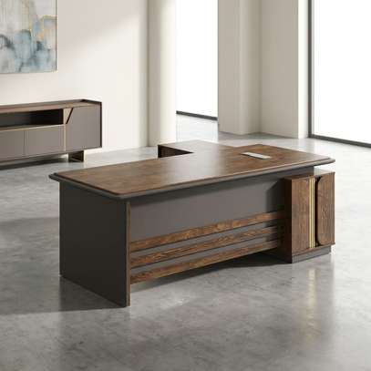 1.6M Executive L-Shaped Office Desk image 9