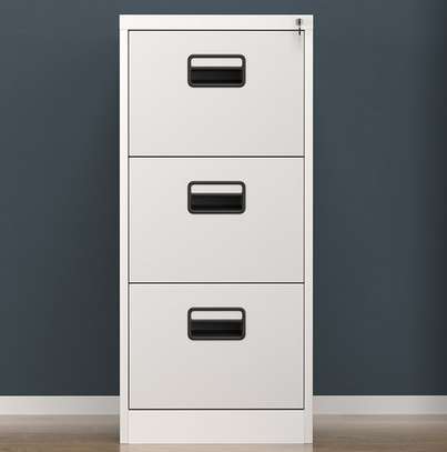 Office cabinet: Vertical 3-Drawer Office Filing Cabinet. image 2